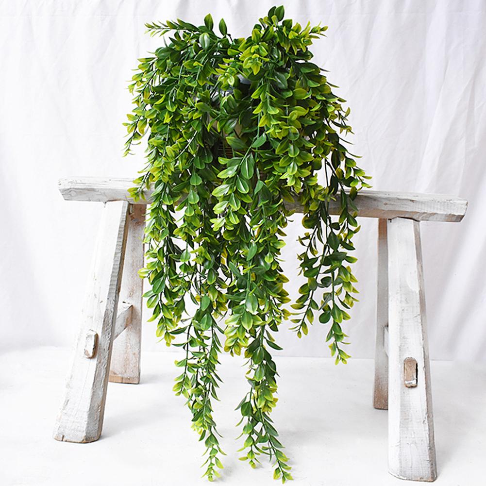 Artificial Hanging Plants Fake Vine Leaves For Wall Home Room Garden Wedding Garland Outside Decor