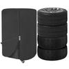 Funda Impermeable 4 en 1 de Oxford 420D para Neumáticos con Protector con Cremallera para Coches SUVs