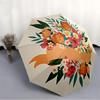 1pc Floral Pattern Automatic Folding Umbrella - Portable Foldable Design with 8 Ribs, Durable Plastic & Iron Frame, Casual Outdoor Accessory