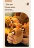 Capybara Blowing Bubbles: Plush Toy Keychain with Wagging Tail