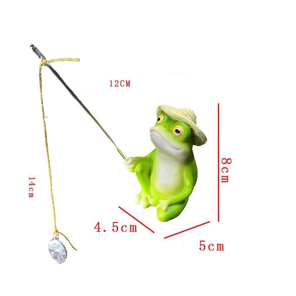 Gifts Garden Statue Garden Frog Statue Cute Garden Accessories Panda Ornaments Landscaping Fishing Courtyard Decoration Frog