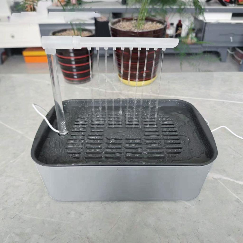 Electric Bird Bathtub USB Powered Parrots Shower Basin for Home Bird Feather Caring Supply with Easy Control Water Flows