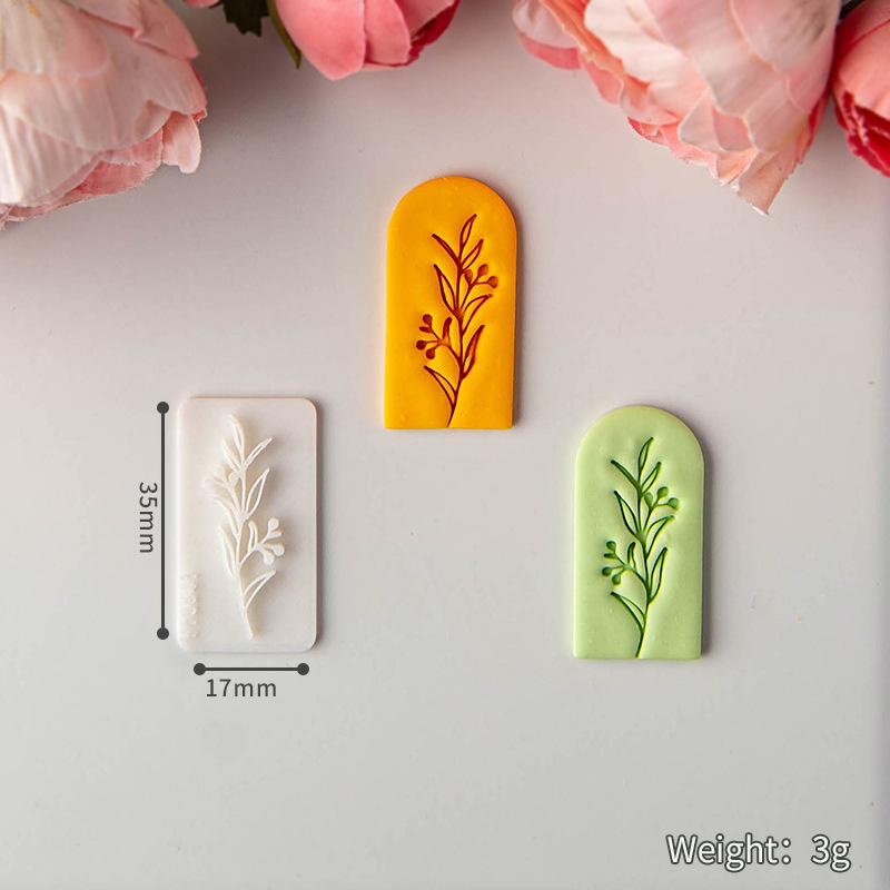 Fresh Flower Clay Soft Pottery Earrings Molds Are Suitable for Making Handmade Diy Jewelry Pendants Polymer Clay Tools