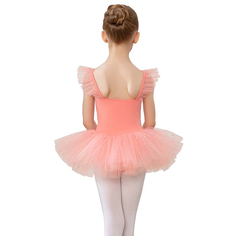 Süßes Kinder Ballett Kostüm Mädchen Kinder Ballett Rock Tanzkostüm mit Pailletten Kleid