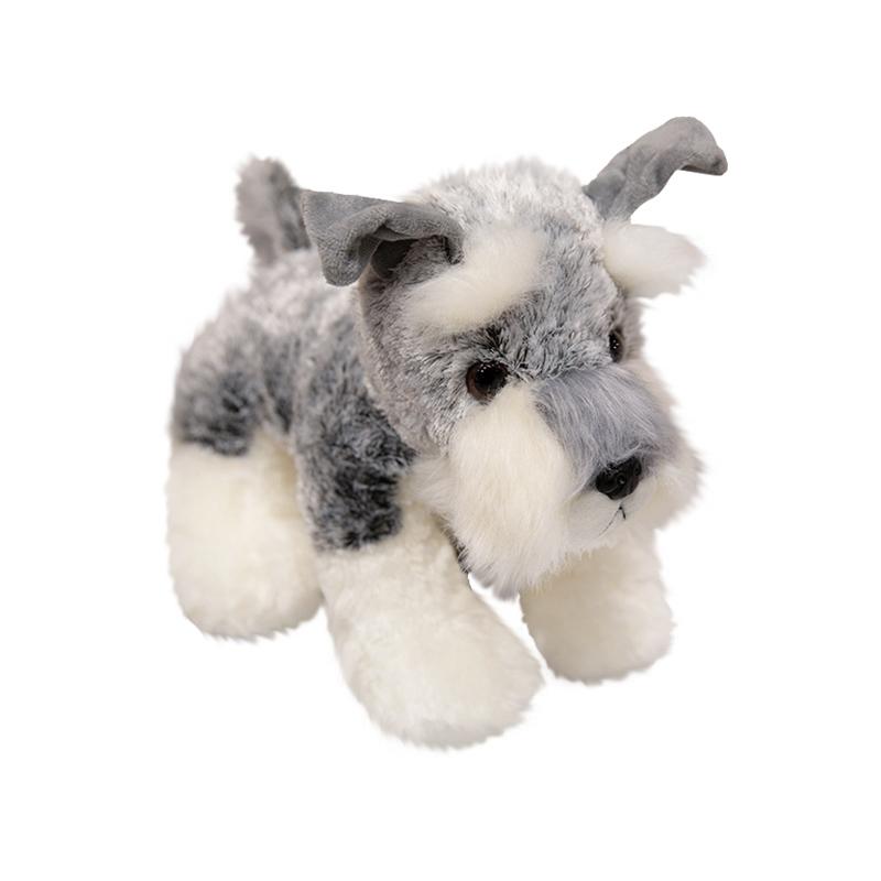 22-40CM New Lovely Plush Schnauzer Plush Toys Stuffed Soft Animal Dolls Kawaii Schnauzer Dog Nice Birthday Christmas Gifts