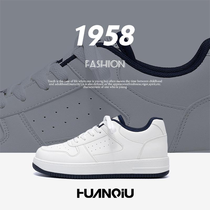 Global invisible height increase white shoes men ZHQ-HY096-G summer trend versatile platform casual board shoes men