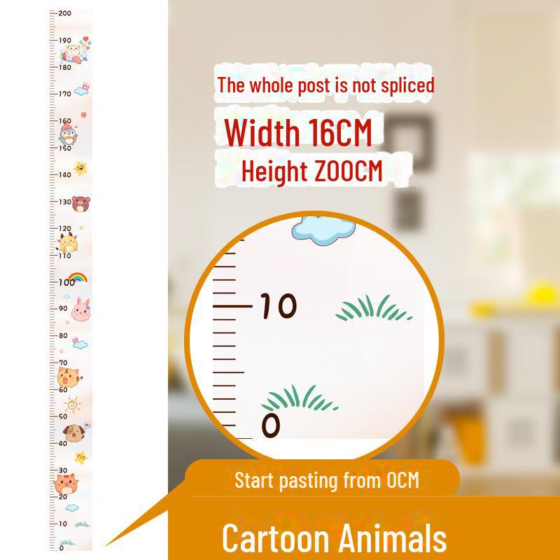 

Height Chart Wall Stickers for Kids: Easy-to-Apply, Non-Damaging Ruler from 0 for Baby and Child Growth Tracking. Height Sticker