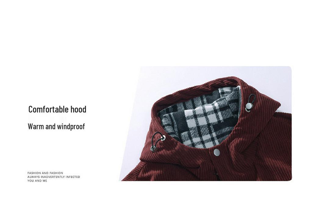 Spring 2026 Men's Trendy Corduroy Jacket: Versatile Youth Fashion Outerwear