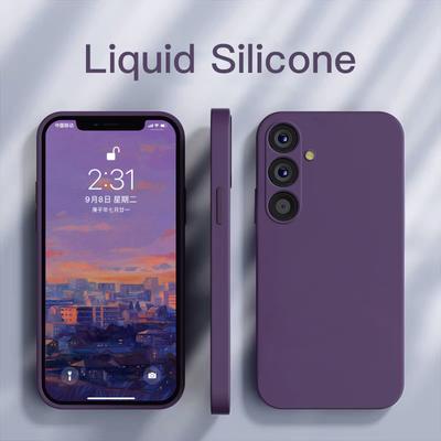 Samsung A55 A54 5G Kılıf Kare Sıvı Silikon Telefon Kılıfları Samsung Galaxy A55 A54 A 55 5G S24 Ultra Plus Arka Yumuşak Kapak