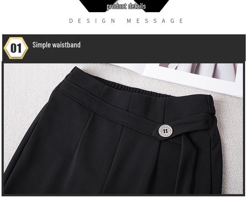 2025 Women's High-Waisted Micro-Flare Pants - Spring/Autumn Collection