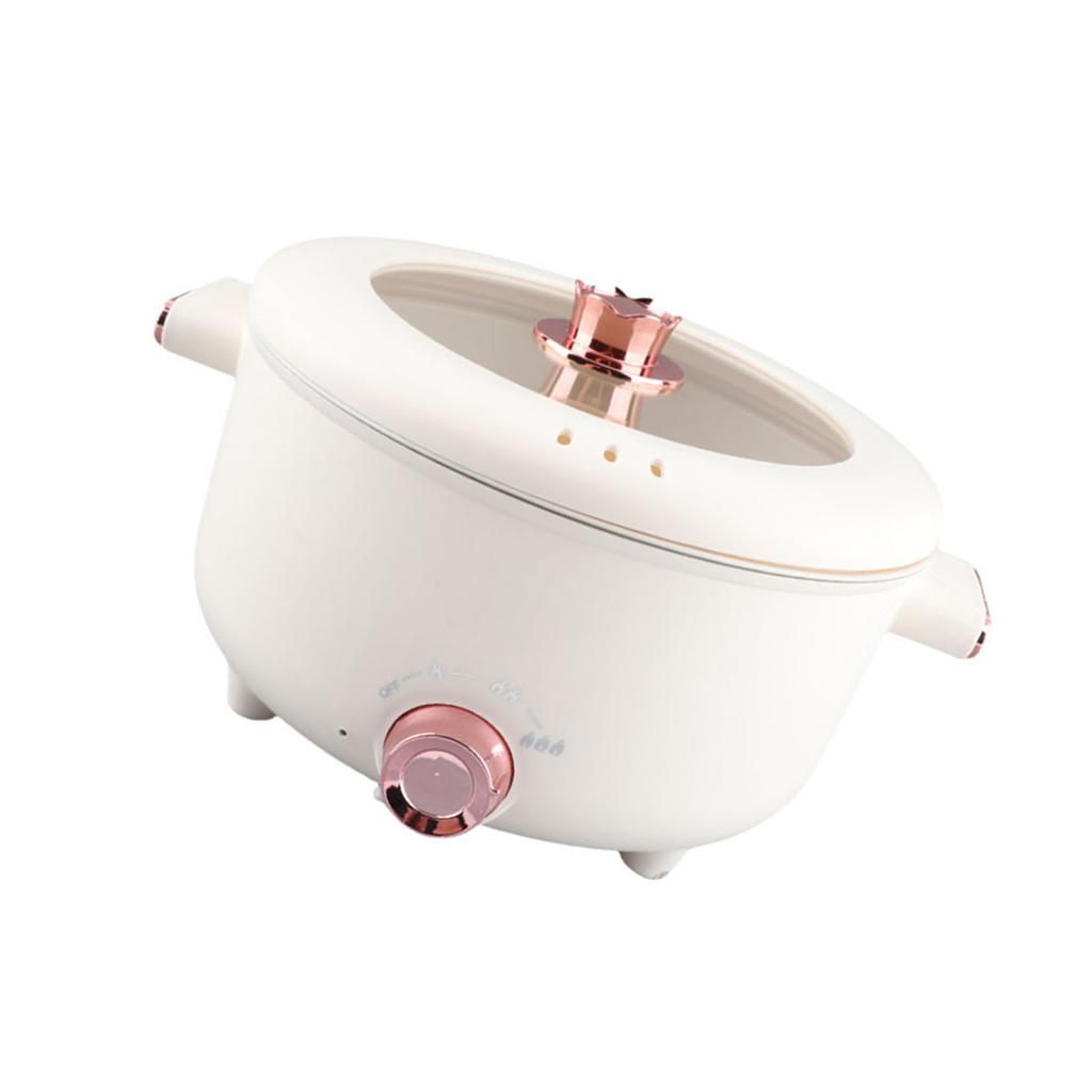 Electric Hot Pot 3.5L Rapid Noodles Cooker Multifunctional Cooking Pot for Ramen Egg Pasta Dumpling Soup Porridge