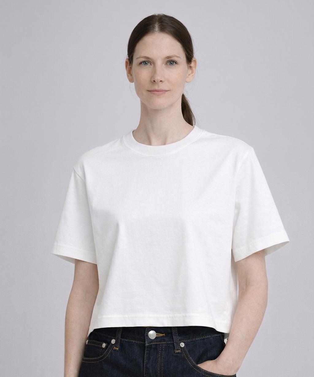 Футболка Dimension Odeupeulejenteu (Полу-кроп) Off-White/Free