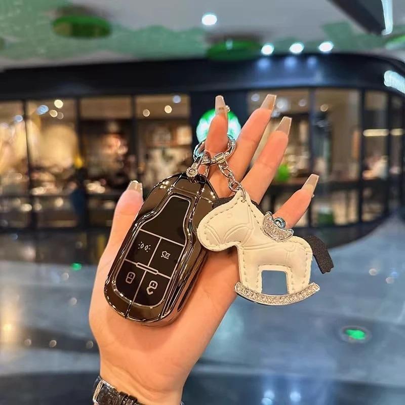 Car Key Case For Maserati Levante Ghibli Quattroporte Gt Granturismo Grancabrio Tpu Cover Shell Fob Protector Accessories