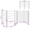 Waste Bin Enclosure Brown 85 x 85 x 115 cm Aluminum and WPC