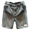 Men's Summer Straight Blue Thin Five-Point Jeans Shorts