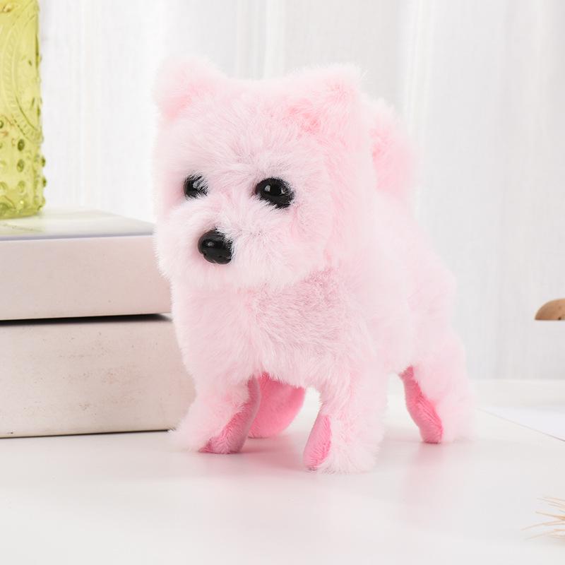 Interactive Walking Barking Plush Puppy Toy for Early Education