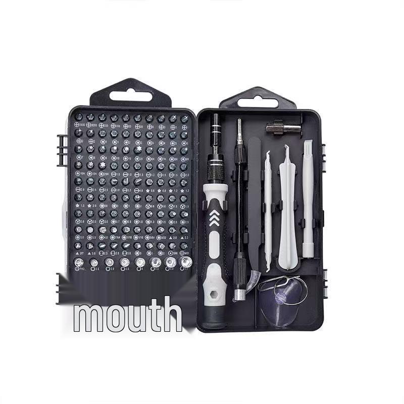 115-Piece Tool Set for Watch, Computer, and Mobile Phone Repair with Screwdrivers