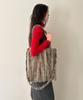 Heretic Knit Stripe Tote Bag/Khaki