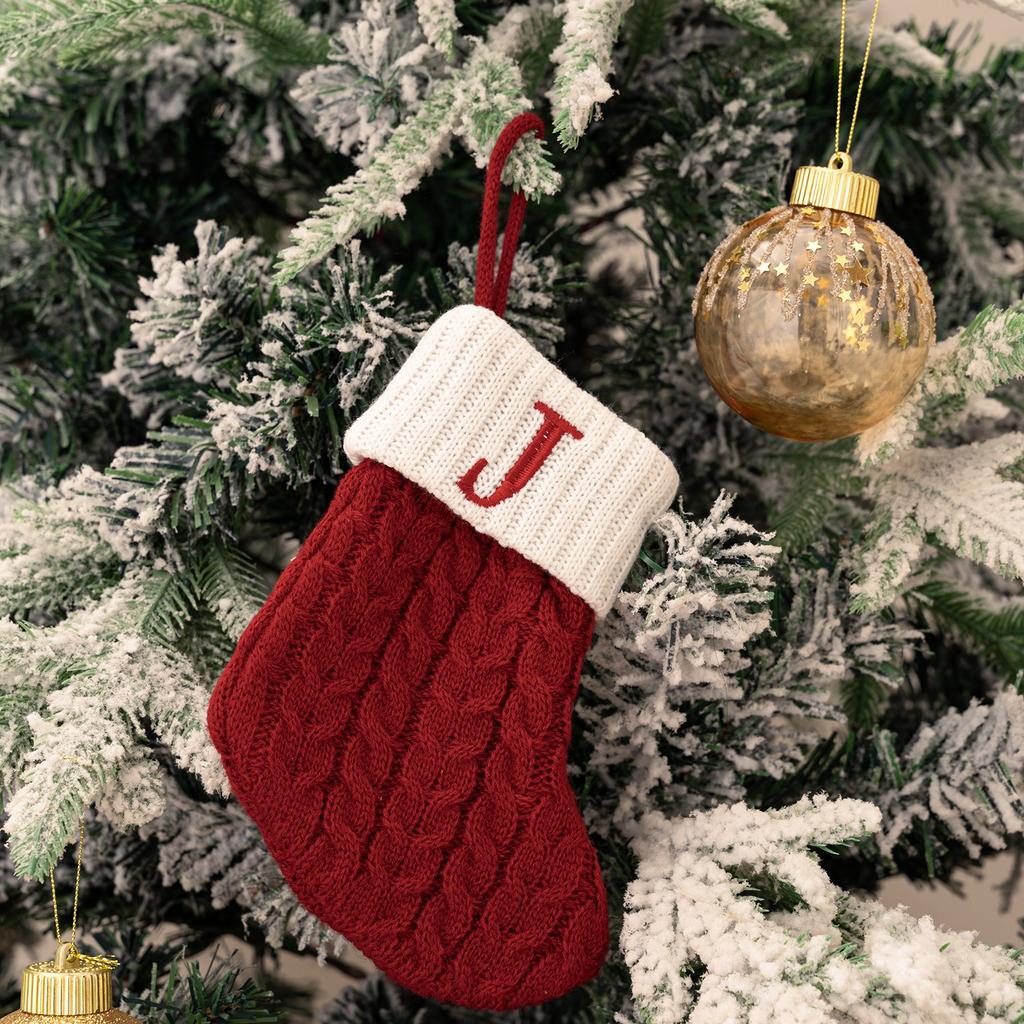 1Pcs Christmas Decoration Socks Hanging Xmas Tree Pendant for Home Decor New Year 2025 Navidad Gift Bag Ornament Accessories