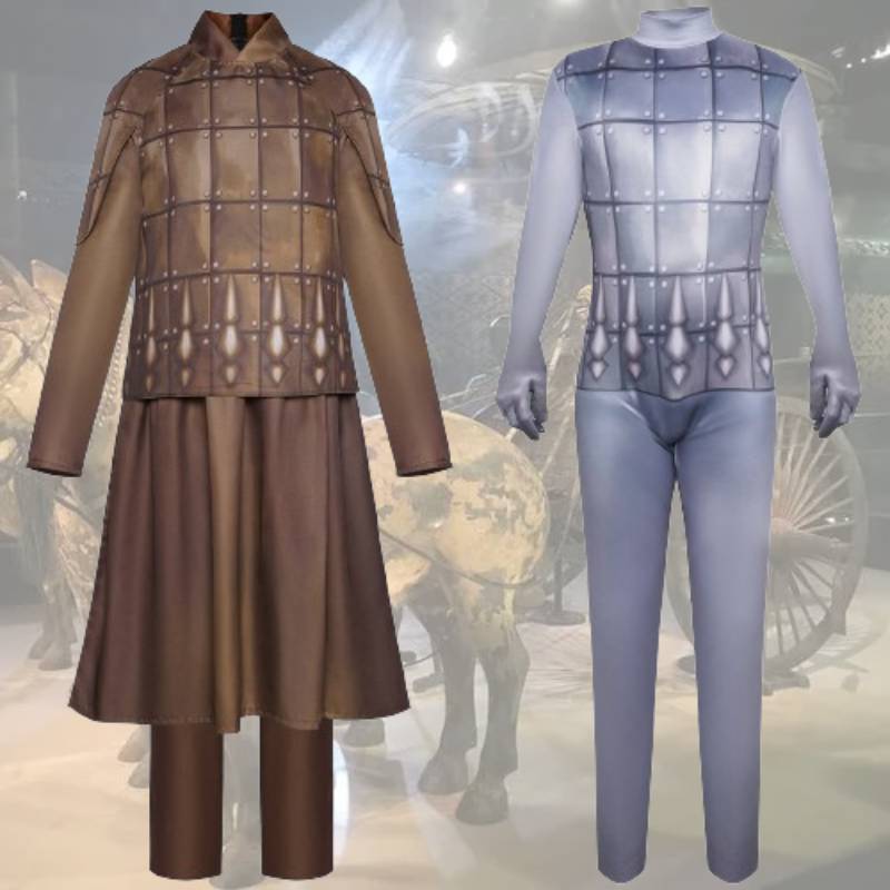 Cosplay Army Terracotta Costume Set Fashion Halloween Stage Show Party Costume
