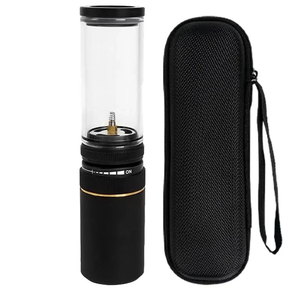 Portable Camping Tent Gas Lamp Outdoor Gas Candlelight Windproof Adjustable Gas Candlelight Lantern for Camping Accessories