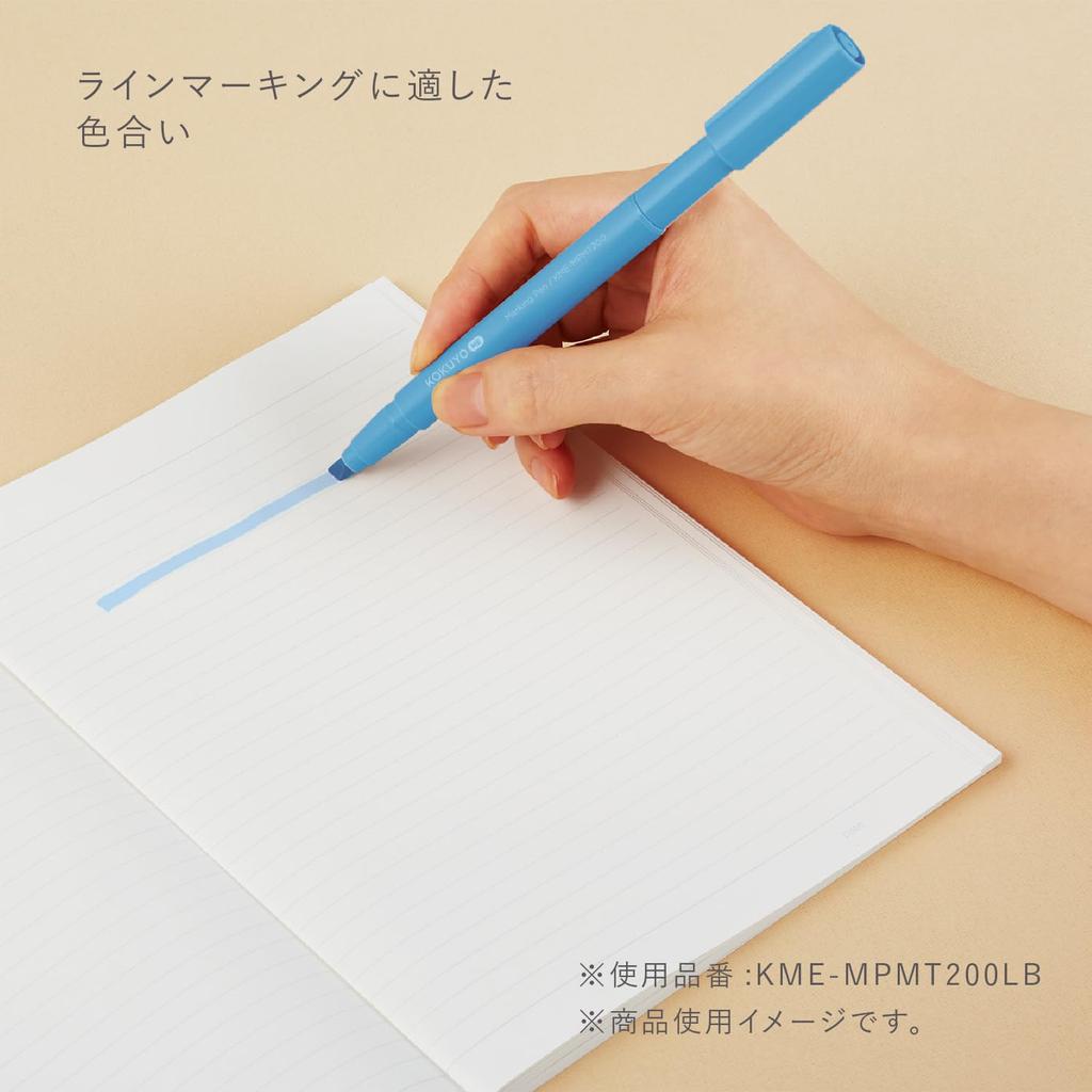 KOKUYO 2-Way Marking Pen Set, 4-Color Assortment, KOKUYO ME KME-MPMT200-4S2