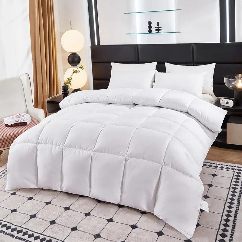 hotel style Soy fibre goose down duvet bed velvet Comforter soft winter duvet very warm Quilts blanket hotel