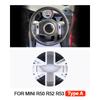 1PCS Car Steering Wheel Center Panel Car Sticker Night Jack For MINI Cooper R50 R52 R53 For Mini Cooper Interior Accessories
