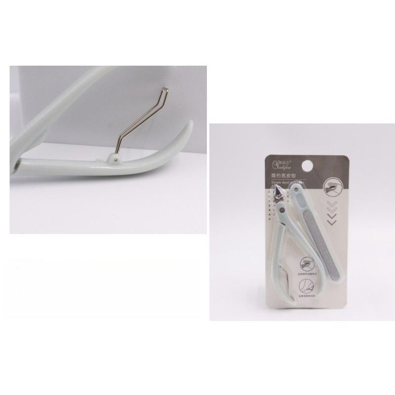 Professional Stainless Steel Manicure Set for Thick Nails with Cuticle Nipper and Nail File
