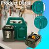 Battery Carrying Holder for Makita 18V & 14.4V, Batteries Case Storage Organizer Rack Portable and Rugged Battery Caddy