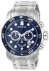 Invicta Pro Diver Quartz 48mm Silver Stainless Steel Blue Officially Imported Watch, Case, Strap, Dial, 0070, Men's, [Used]