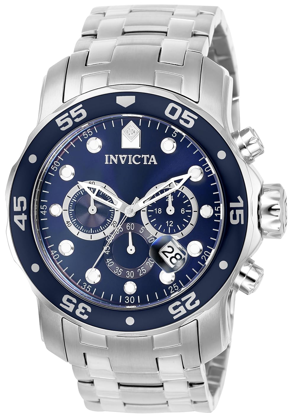 

Invicta Pro Diver Кварцевые 48 мм Серебристая нержавеющая сталь Синий Официально импортированные часы, Корпус, Ремешок, Циферблат, 0070, Мужские, [Б/У] синий