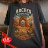 Arches National Park Shirt, Souvenir, Mountain River Tee, Outdoor Nature Tee, Bear Wildlife Tee, Retro Park Graphic, USA Travel Tee