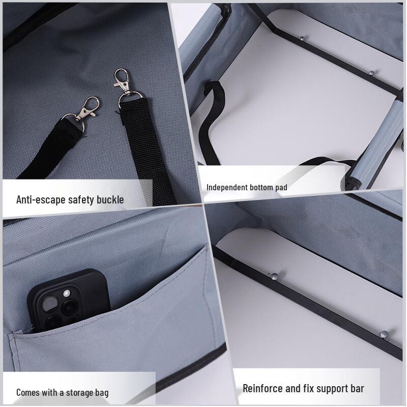 Portable Folding Pet Stroller and Shopping Cart