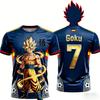 2026 Letnia Koszulka Fitness Dragon Ball Retro Męska Oversize Drukowana 3D Krótki Rękaw Rodzinna Unisex Dziecięca Koszulka Sportowa