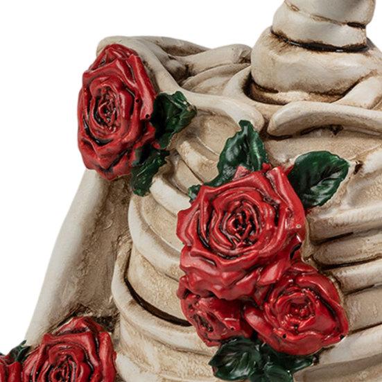 Mroczne Romantyczne Ozdoby, Gotycka Para Model Czaszki z Żywicy, Unikalna Dekoracja i Rekwizyt na Halloween do Upiornego Wystroju Domu, Miłośnicy Gotyku, Nawiedzony Dom