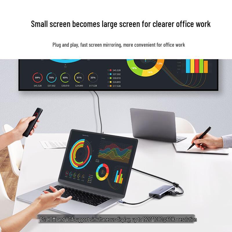 UGREEN Type-C 6-in-1 HDMI VGA USB PD Docking Station