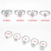 925 Sterling Silver 1-3CT Moissanite Adjustable Ring for Women Jewelry