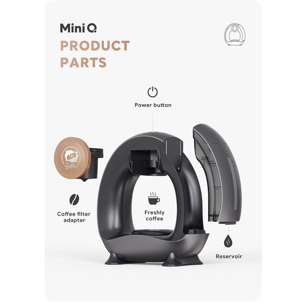 Portable Coffee Maker Low decibel Americano Capsule Coffee Machine Compatible with Coffee Powder & K Cups Original Capsules