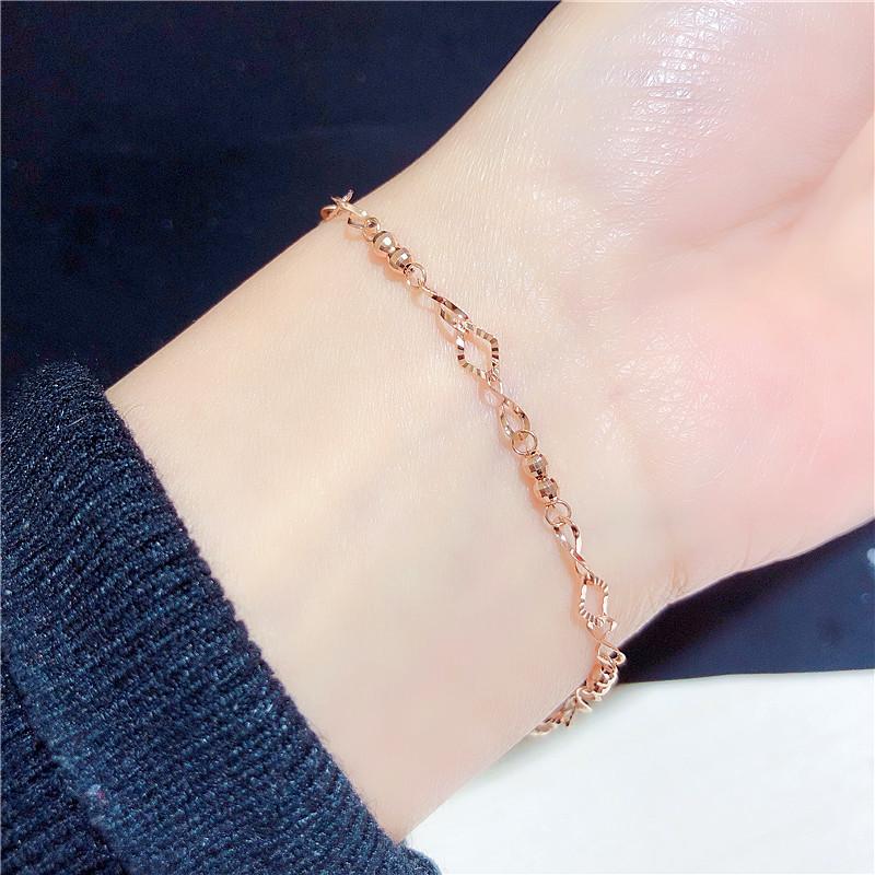 Пурпурно-золотой браслет из бусин со спиральным узором Позолоченное розовое золото Ювелирные изделия