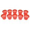 10PCS Planting Basket Plant Cultivation Basket Plastic Hydroponic Planting Mesh Cup for Garden