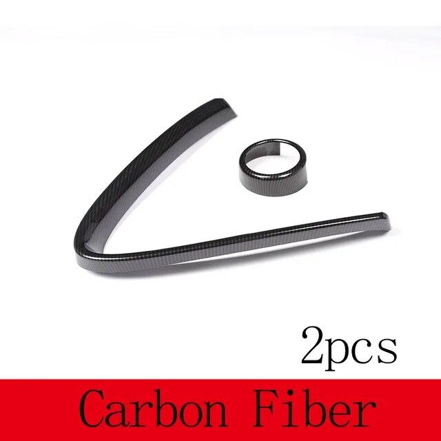 For Alfa Romeo Giulia Stelvio 2017 2018    2022 ABS Carbon Fiber/Red/Black Front Grill Decoration Frame Accessories