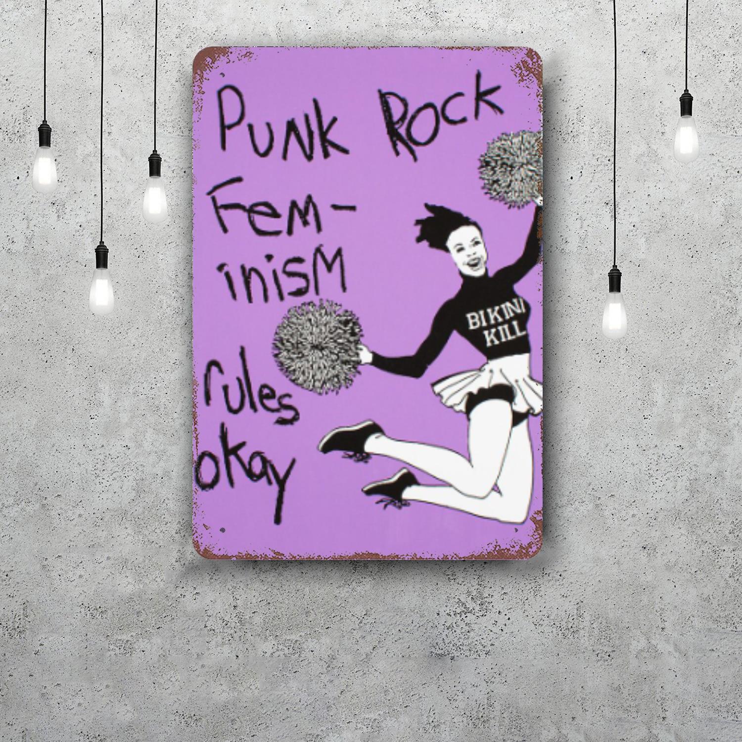 

Bikini Kill Decor Poster Vintage Tin Sign Metal Sign Decorative Plaque for Pub Bar Man Cave Club Wall Decoration 20x30cm（7.8x11.8inch）