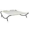 Outdoor Double Sunbed - Cream - 200 X 173 X 45 Cm
