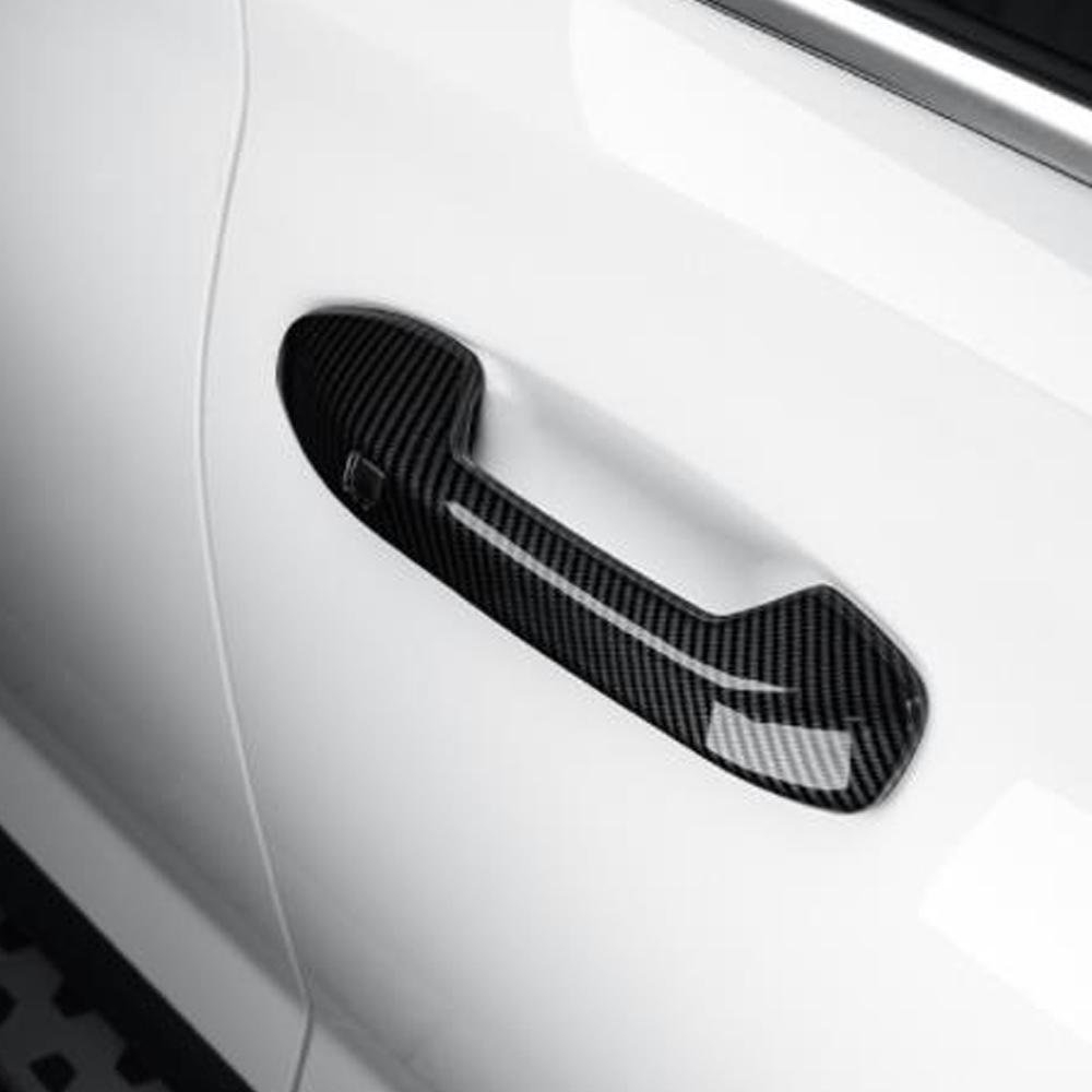 4PCS Carbon Fiber Car Door Handle Cover For Hyundai Palisade 2022 Car Handle Cover Left Hand