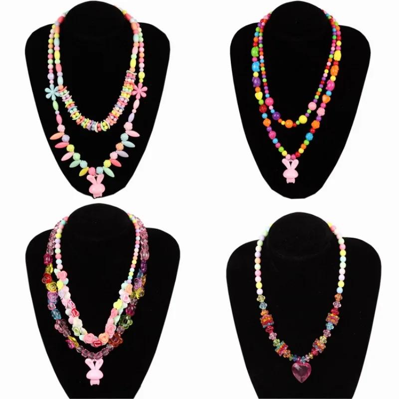 DIY Handmade Beaded Toy Set 24 Grid Loose Spacer Beads Children Creative Jewelry Making Bracelet Necklace Girl Gift Play Toy