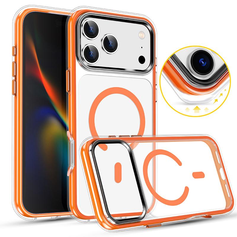 

Hot Selling for IPhone17Promax Protective Cover 16 Vacuum Air Bag Anti-Yellow 15 Magnetic All-Inclusive Mobile Phone Case S24 Ultra