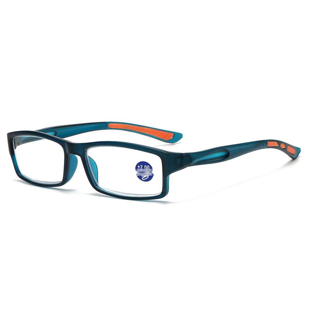 New Style Lightweight Sports Reading Glasses with Anti-blue Light Small Frames and HD Flat Lenses