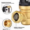 Handle Adjustable Water Pressure Reducer Water Pressure Regulator for Garden Regulator with Gauge