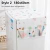 1Pcs Durable Dustproof Refrigerator Dust Cover PVEA 130x55cm 180x60cm Refrigerator Cloth with Storage Bag Washing Machine Towel